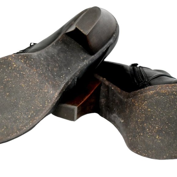 Naya "Ana" Black Leather Open-Toe Bootie - Picture 9 of 12